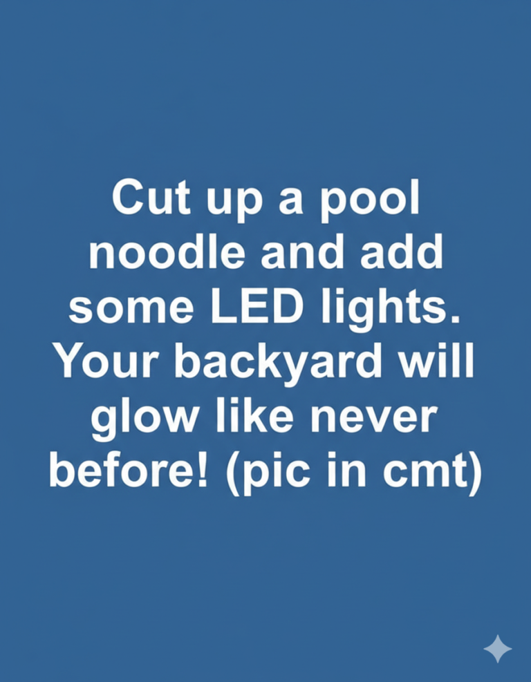 Creative Way to Transform a Pool Noodle into Outdoor Decor
