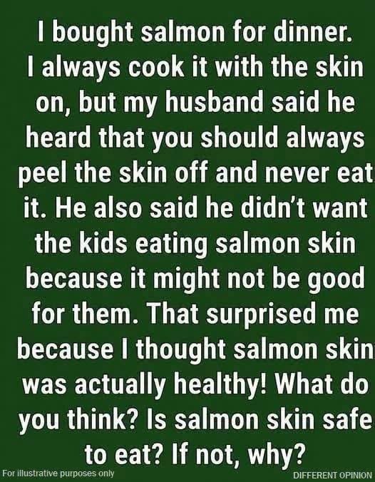 is salmon skin safe to eat