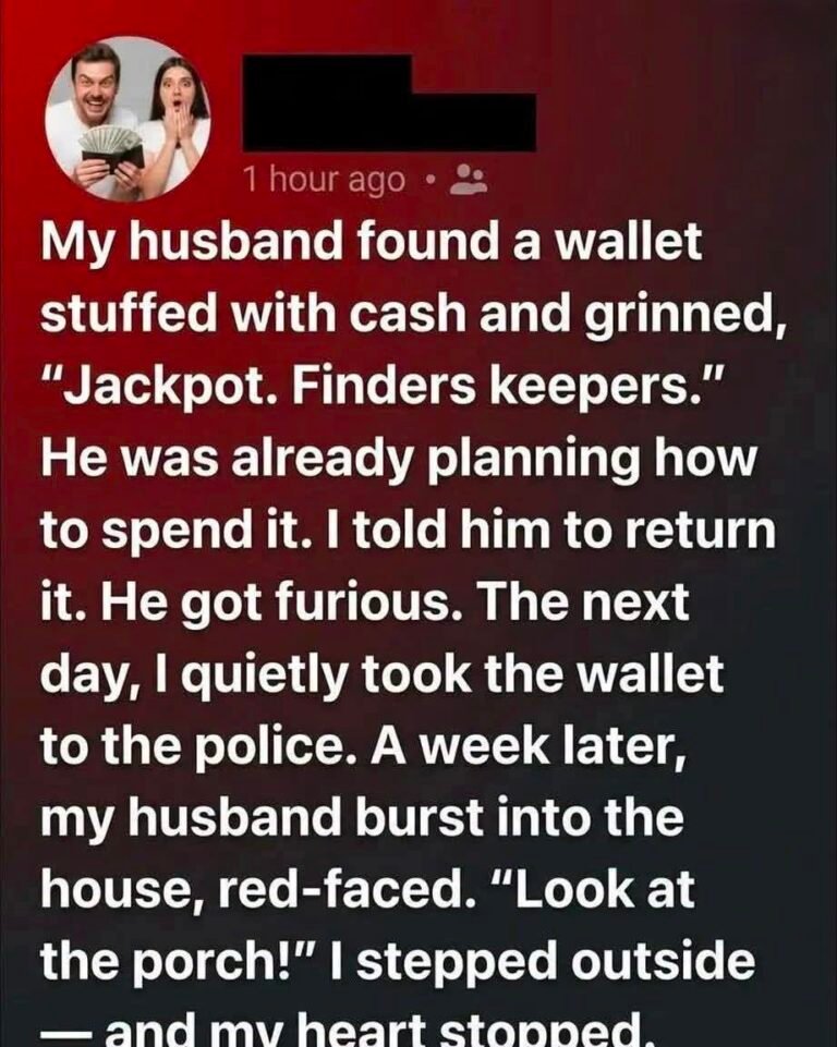 My Husband Kept Cash from a Lost Wallet