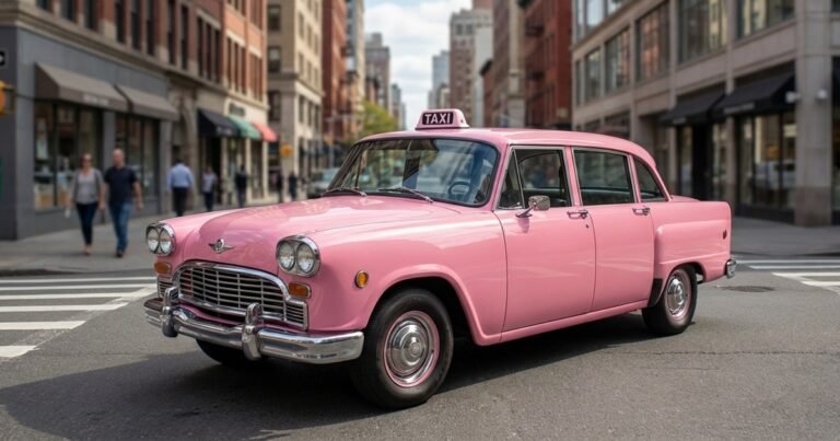 What It Means When You See a Pink Taxi