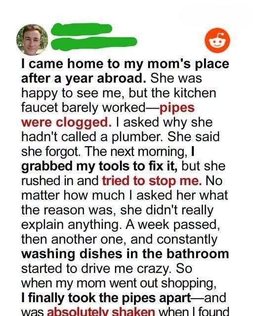 I Opened Mom’s Clogged Pipes—and Discovered What She Was Hiding