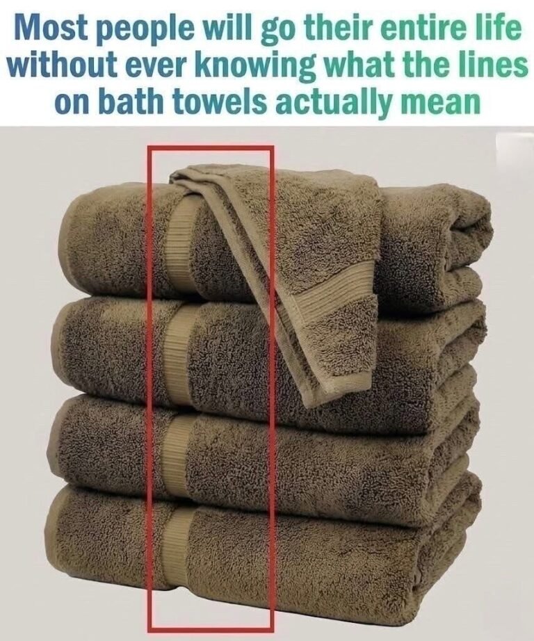 Those Mysterious Lines on Bath Towels Serve a Real Purpose