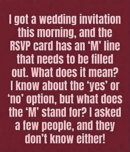 The “M” On An RSVP Card Isn’t Random, Here’s What It Really Means Read Here