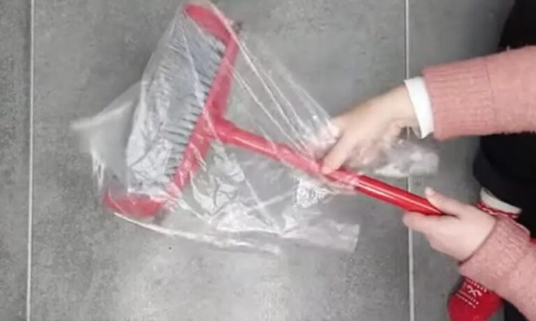 The Plastic Bag on Broom Trick: Say Goodbye to Your Vacuum Cleaner Read Here