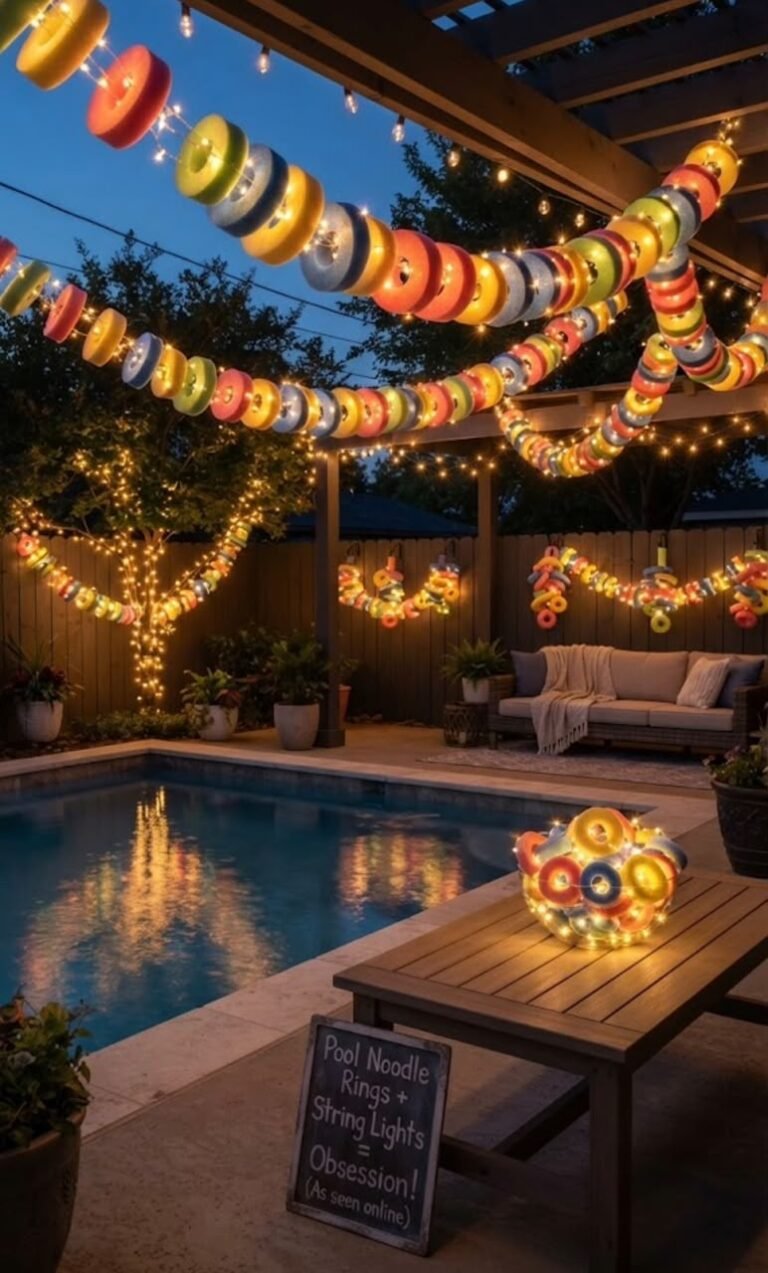 Why People Are Wrapping String Lights Around Pool Noodles for a Surprisingly Beautiful DIY