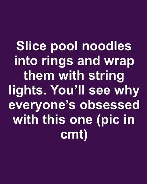 Why People Are Wrapping String Lights Around Pool Noodles for a Surprisingly Beautiful DIY Project