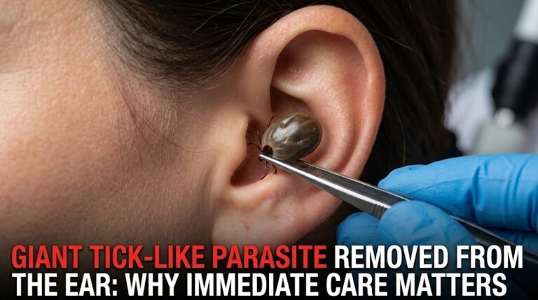 😱 Giant Tick-Like Parasite Removed From the Ear: Why Immediate Care Matters