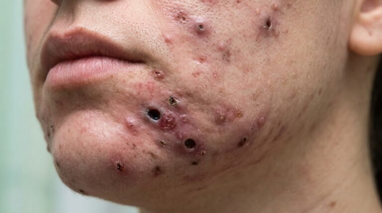 😱 Severe Chin Acne With Deep, Dark Openings: What Could This Skin Condition Mean?