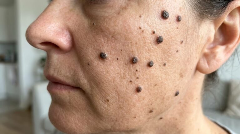 😱 Multiple Dark Bumps on the Face: What Could These Unusual Skin Growths Be?