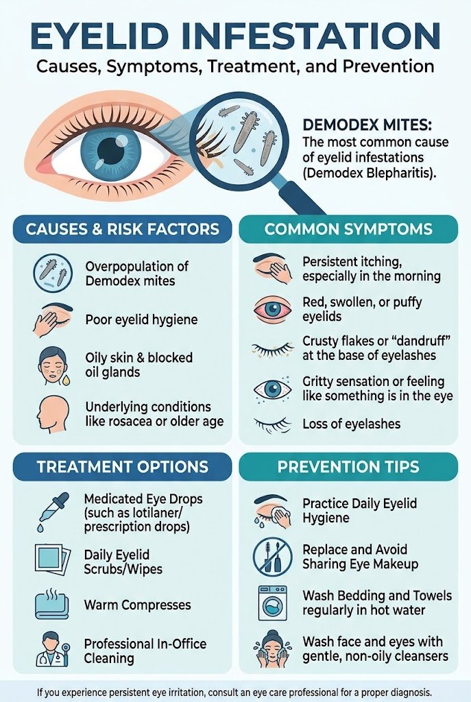 Eyelid Infestation: Causes, Symptoms, Treatment, and Prevention