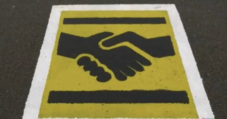 Here’s What A Handshake Symbol On A Parking Space Means